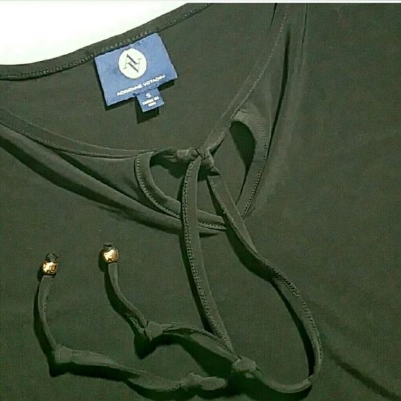 Adrienne Vittadini Small Jersey Peplum Top (B) - Picture 4 of 8